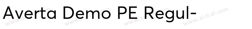 Averta Demo PE Regul字体转换